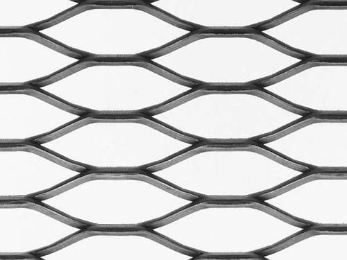  The picture shows different colors and hole shapes aluminum expanded metal facade meshes.